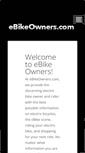 Mobile Screenshot of ebikeowners.com